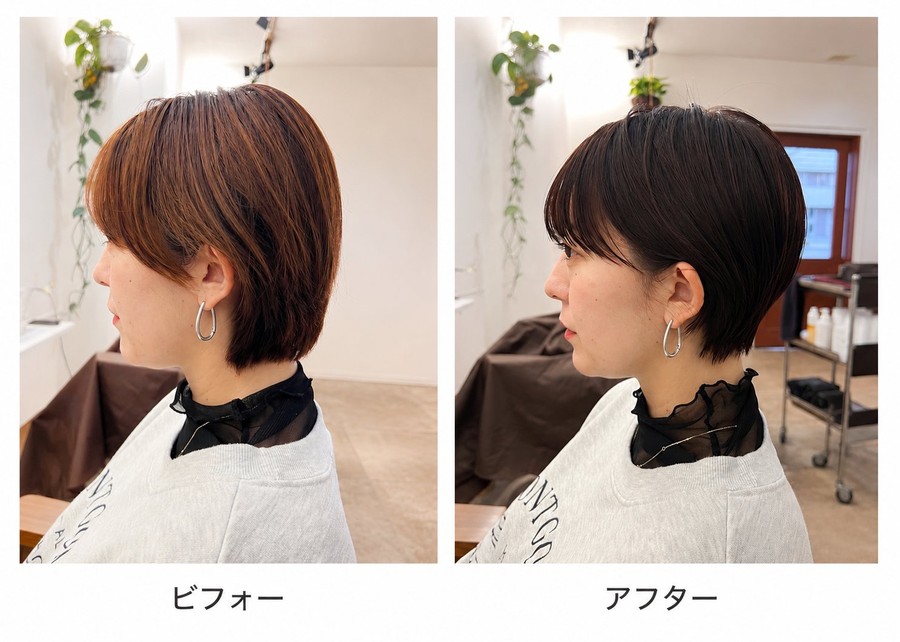 ヘアカット ビフォーアフター